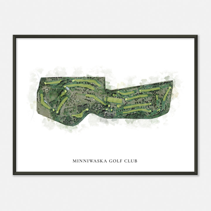 Print of Minniwaska Golf Club Classic Map