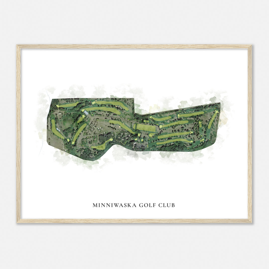 Print of Minniwaska Golf Club Classic Map