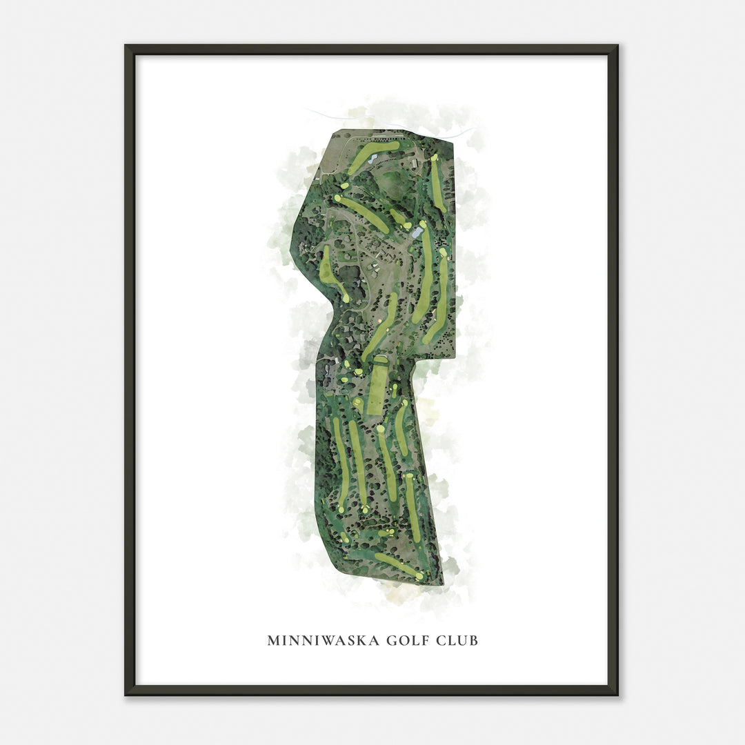 Print of Minniwaska Golf Club Classic Map