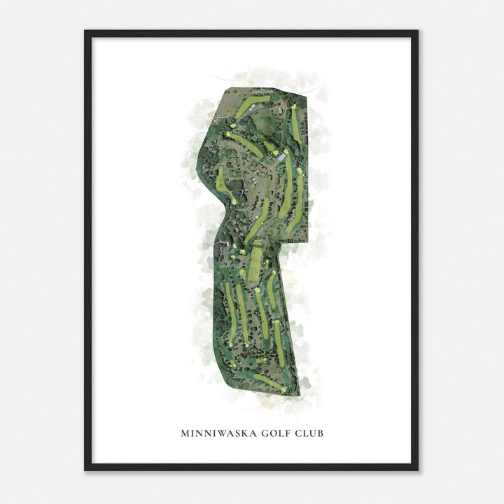 Print of Minniwaska Golf Club Classic Map