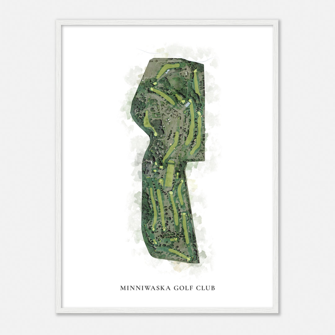 Print of Minniwaska Golf Club Classic Map