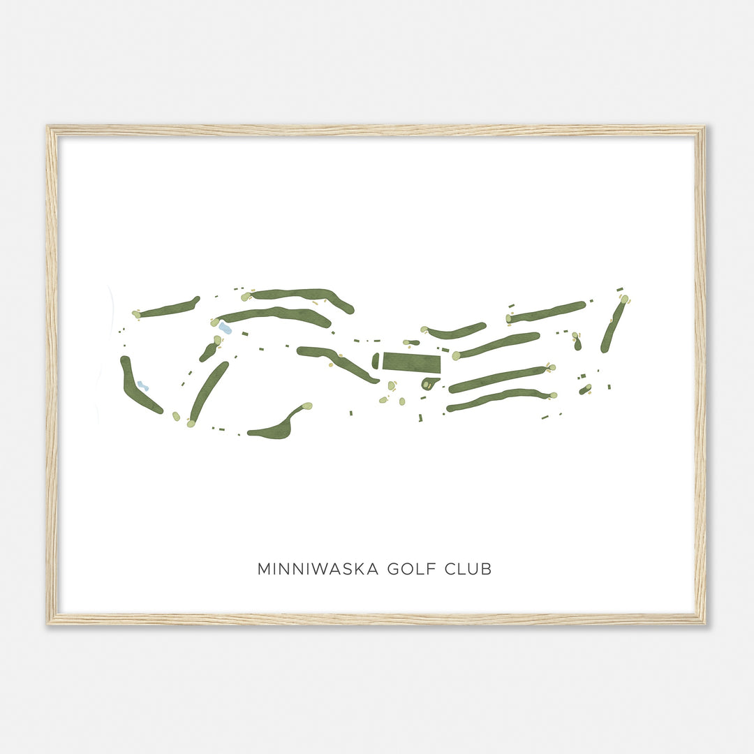 Print of Minniwaska Golf Club Modern Map