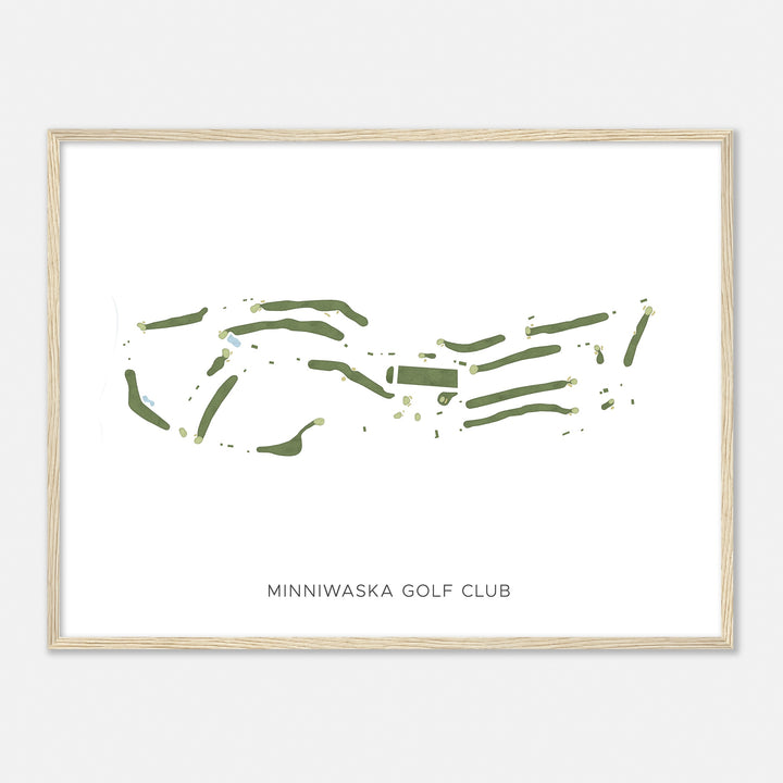 Print of Minniwaska Golf Club Modern Map