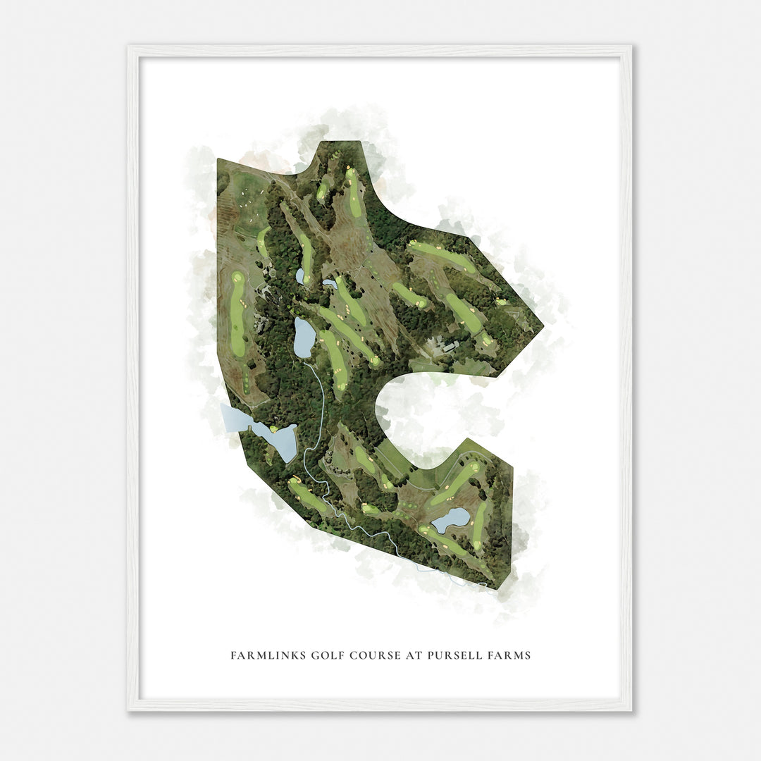 Print of Farmlinks Golf Course At Pursell Farms Classic Map
