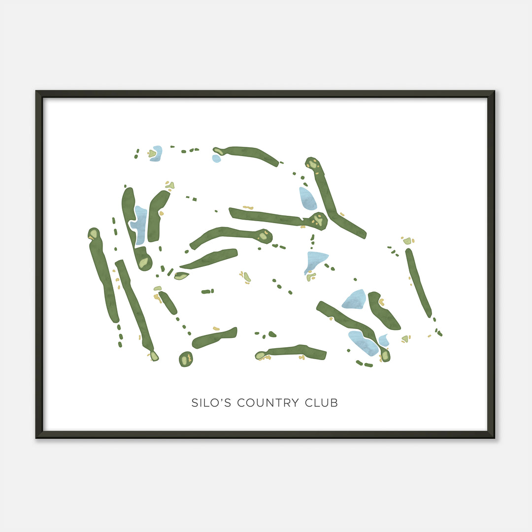 Print of Silo'S Country Club Modern Map