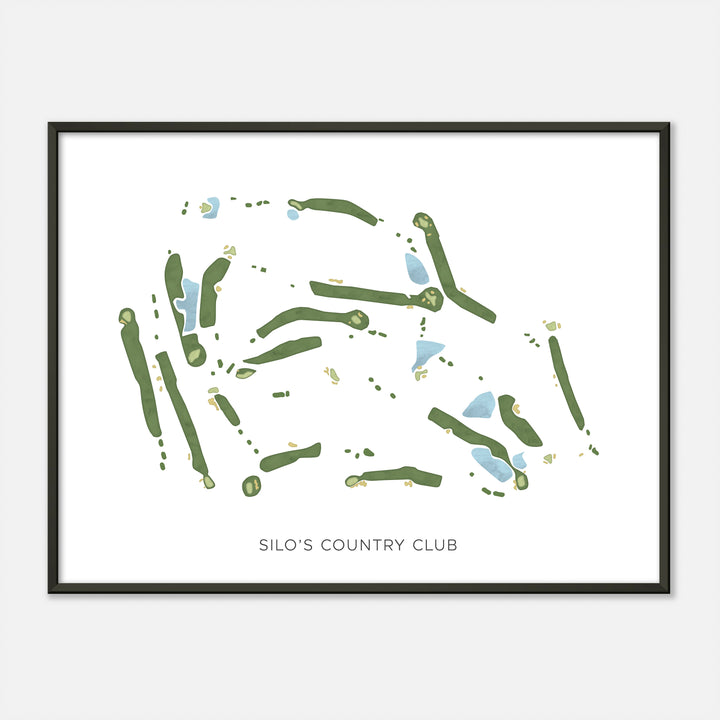 Print of Silo'S Country Club Modern Map