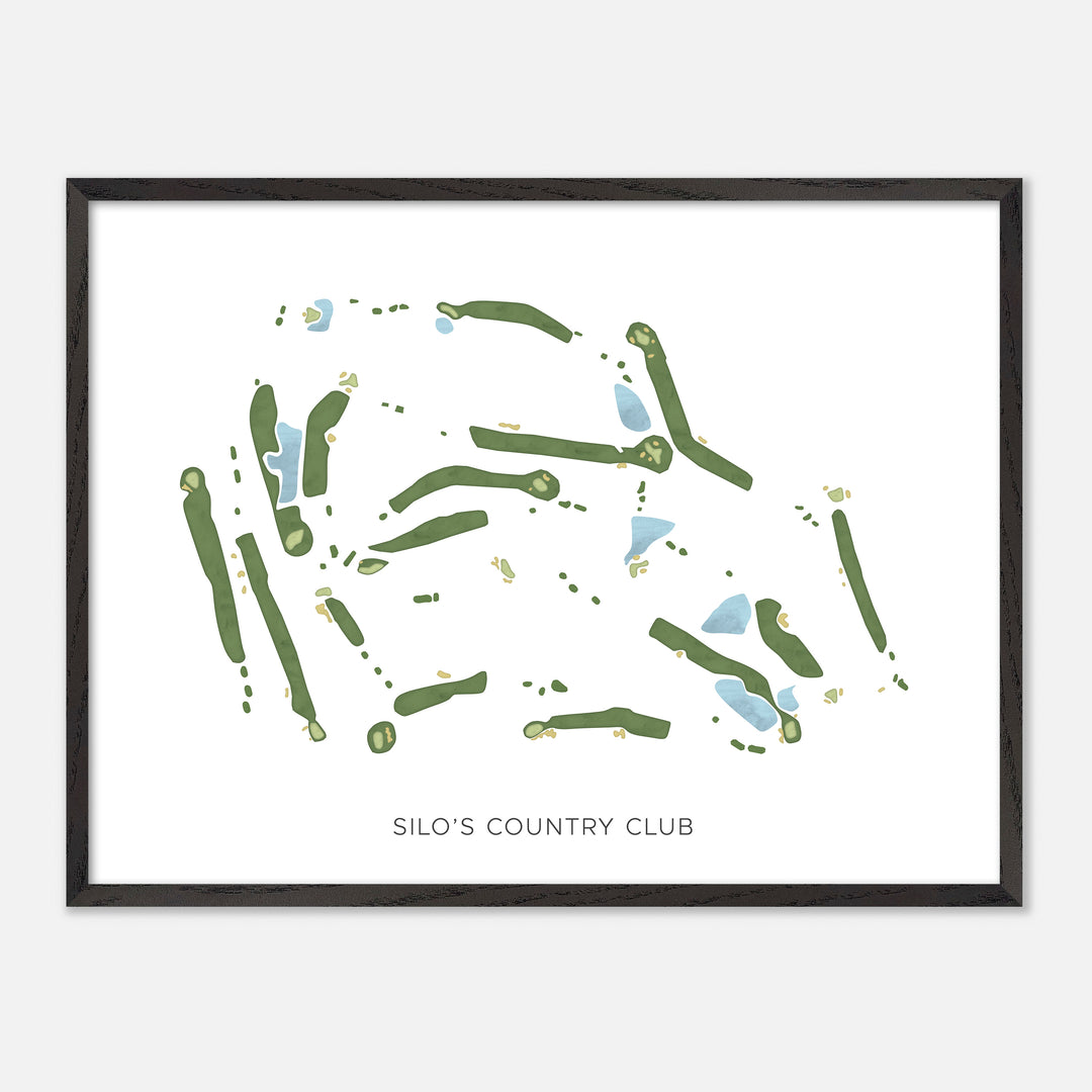 Print of Silo'S Country Club Modern Map