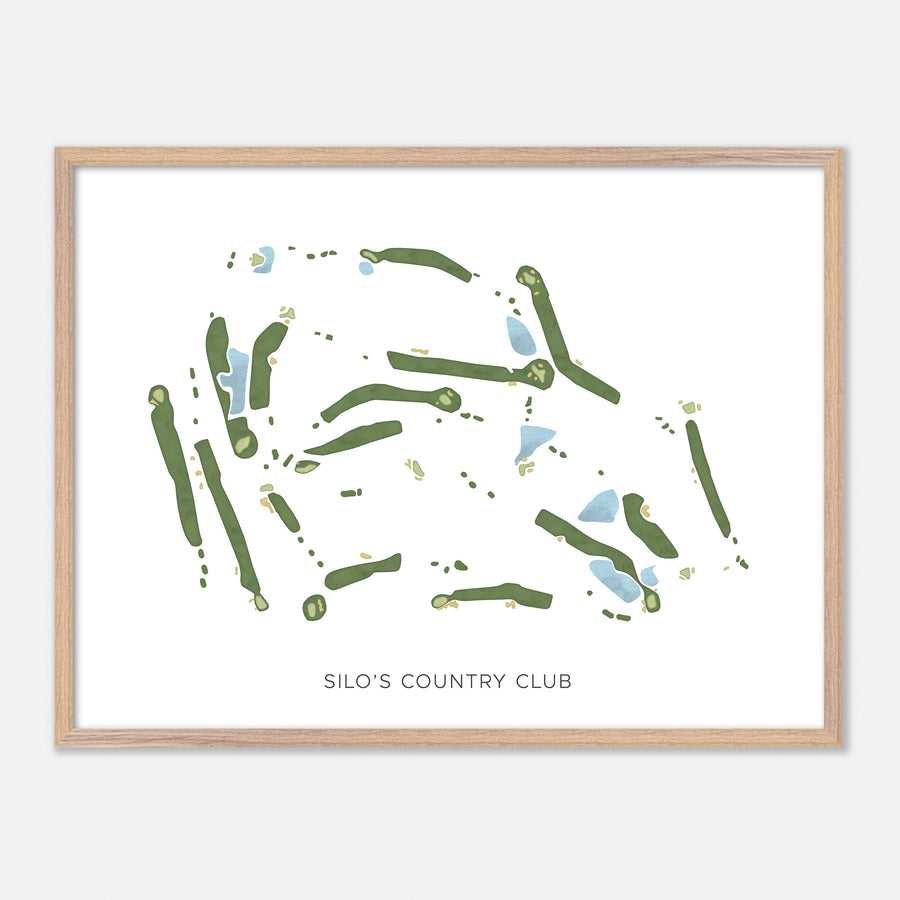 Print of Silo'S Country Club Modern Map