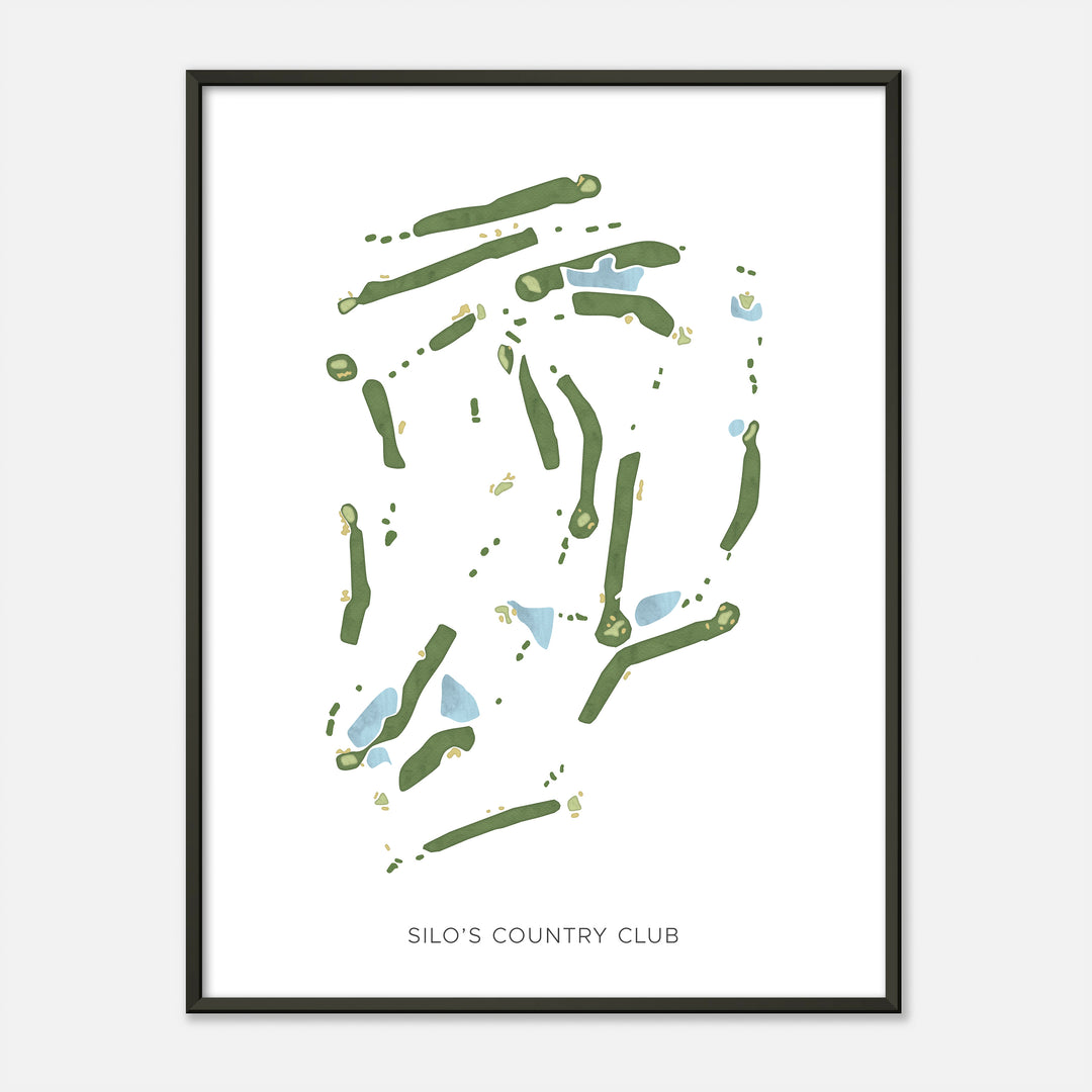 Print of Silo'S Country Club Modern Map