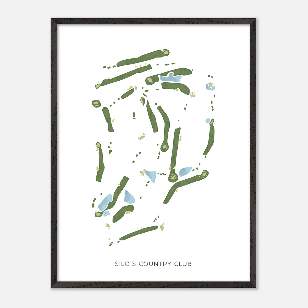 Print of Silo'S Country Club Modern Map