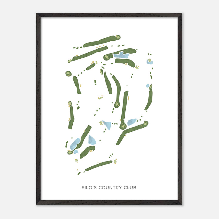 Print of Silo'S Country Club Modern Map