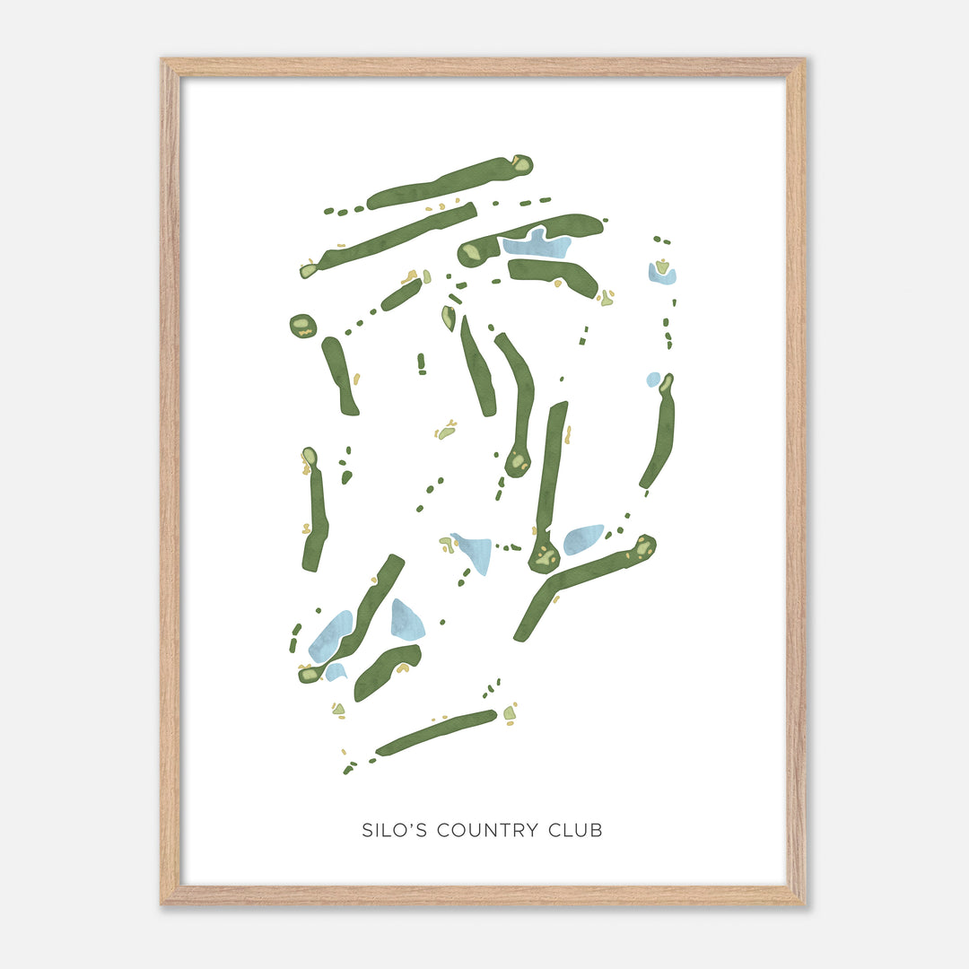 Print of Silo'S Country Club Modern Map