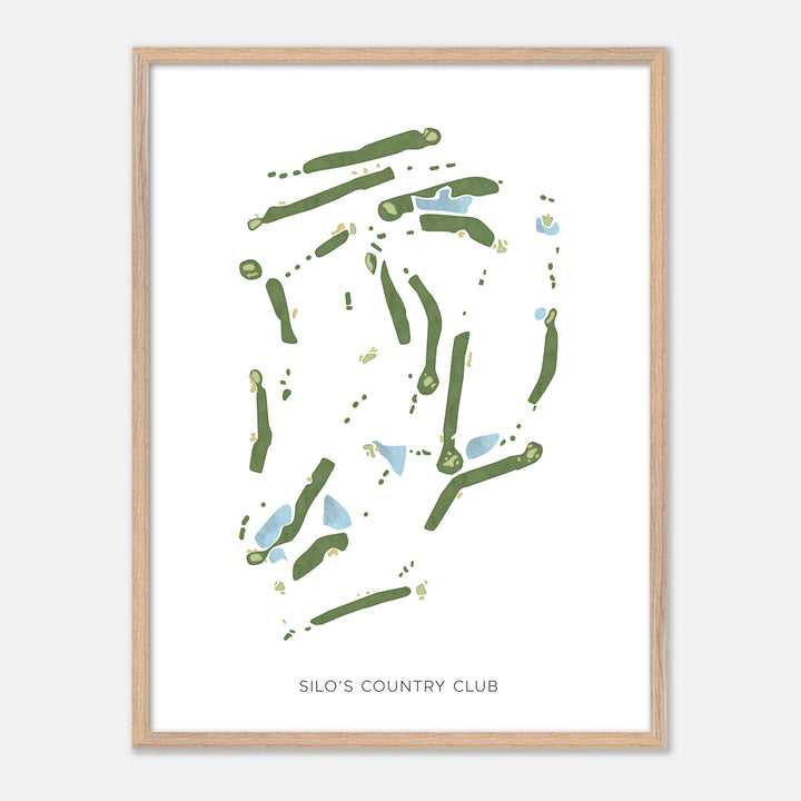 Print of Silo'S Country Club Modern Map