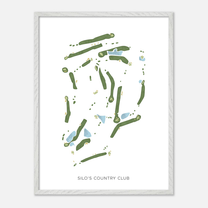 Print of Silo'S Country Club Modern Map