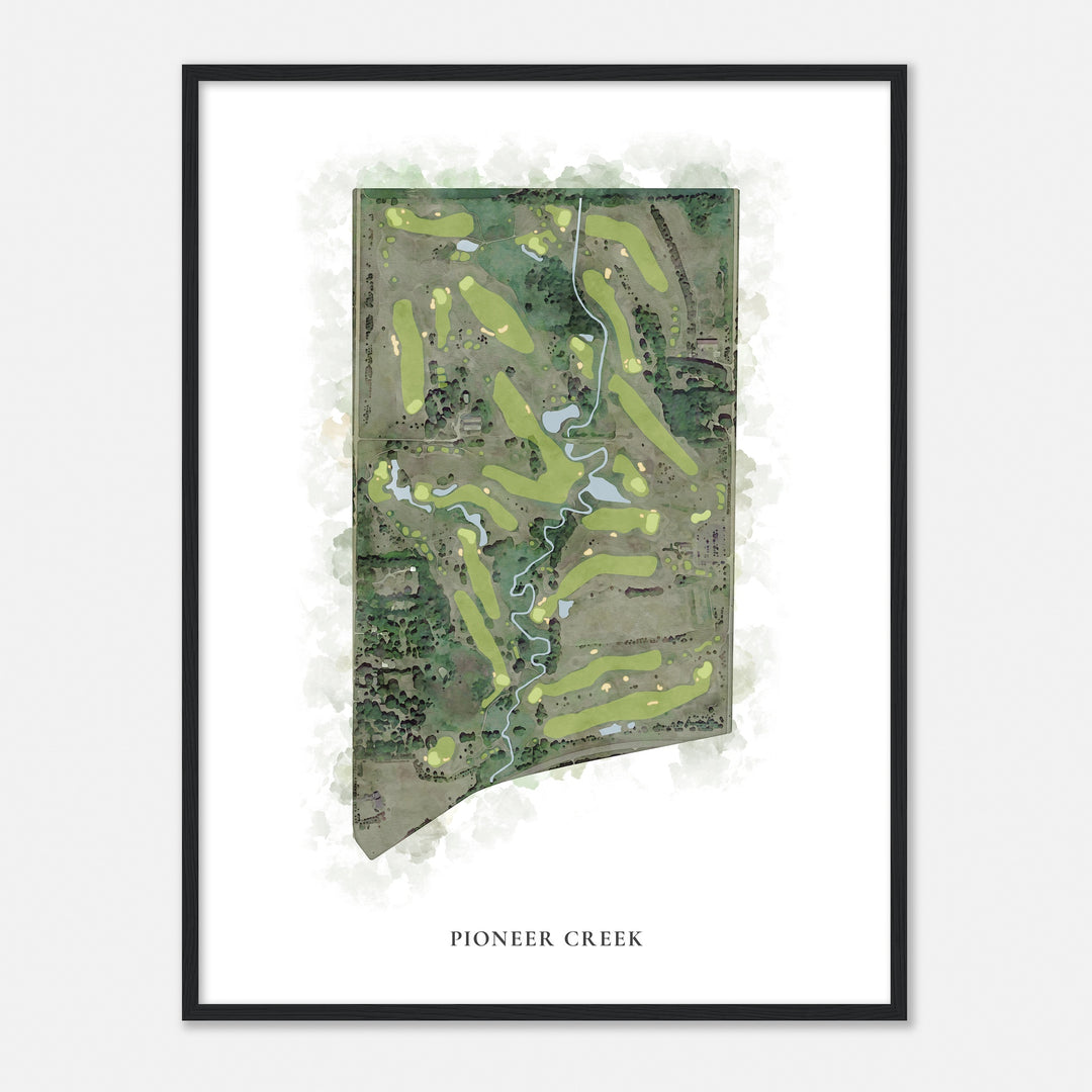 Print of Pioneer Creek Classic Map