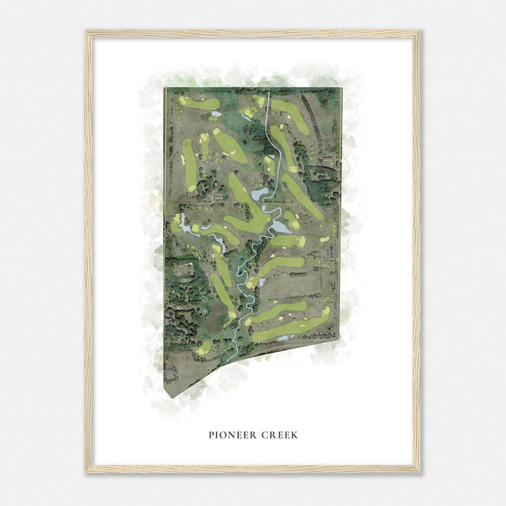 Print of Pioneer Creek Classic Map