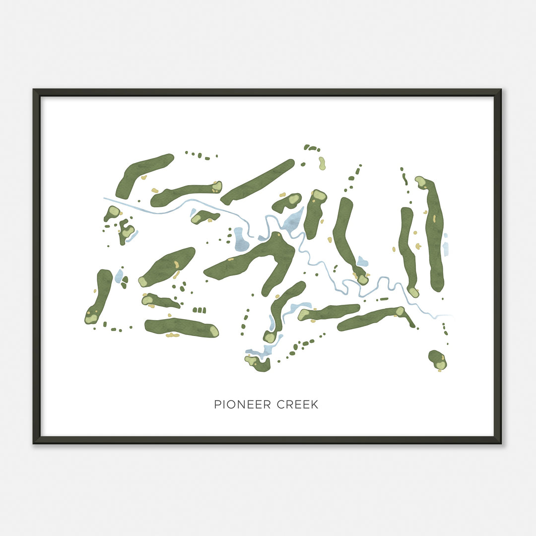 Print of Pioneer Creek Modern Map