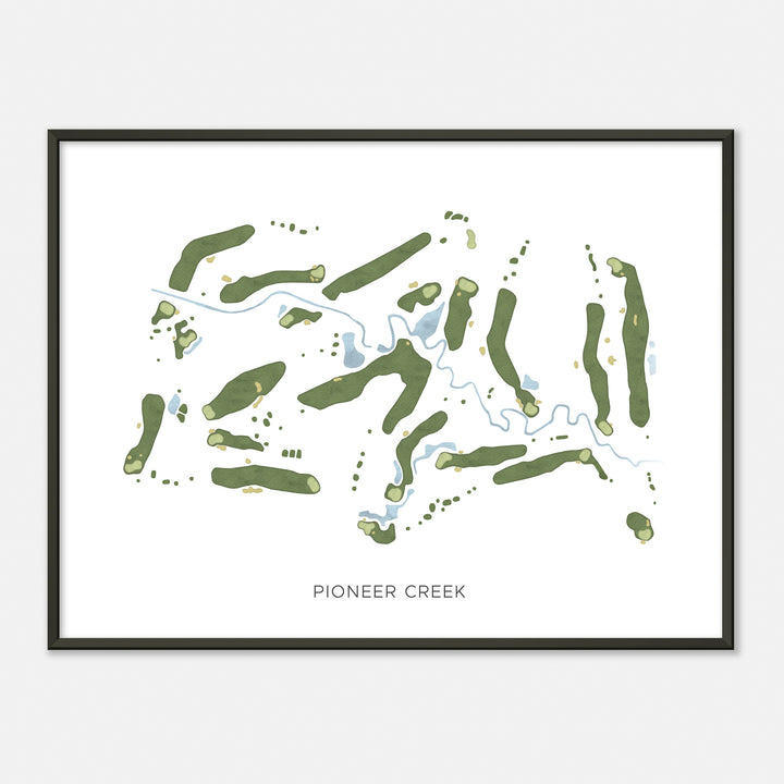 Print of Pioneer Creek Modern Map