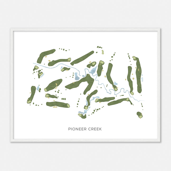 Print of Pioneer Creek Modern Map