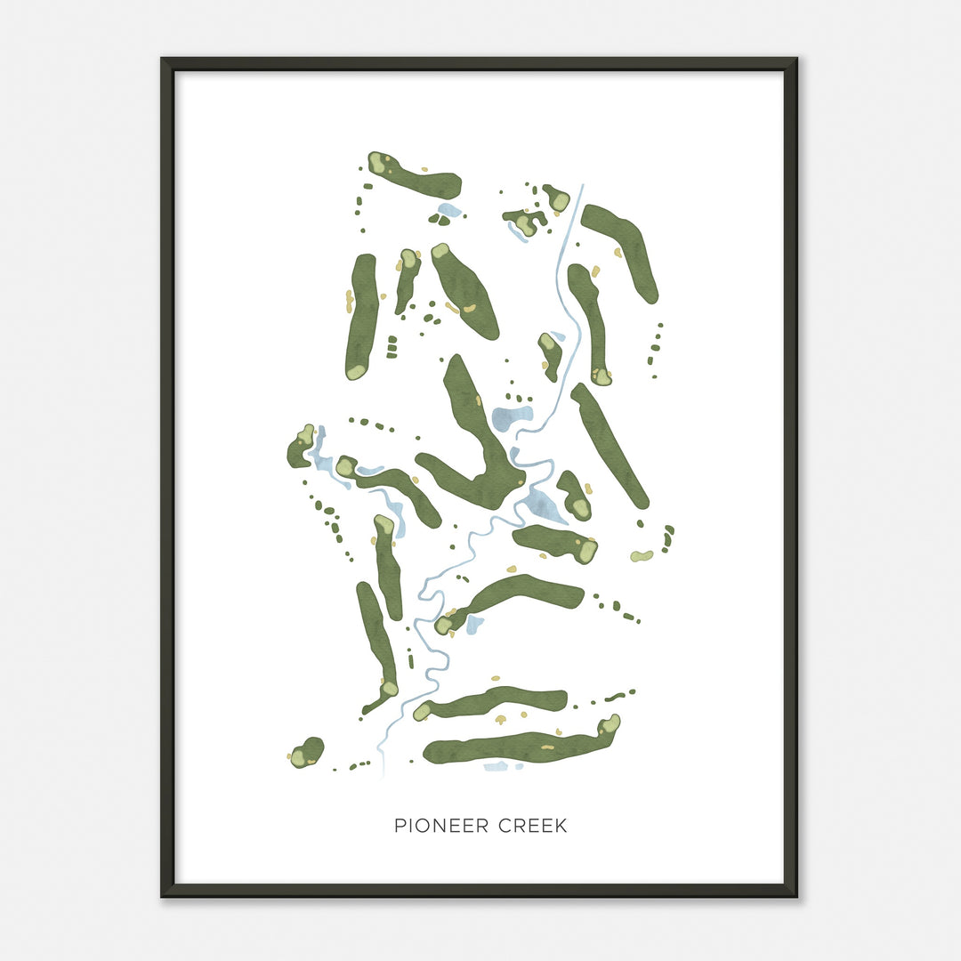 Print of Pioneer Creek Modern Map