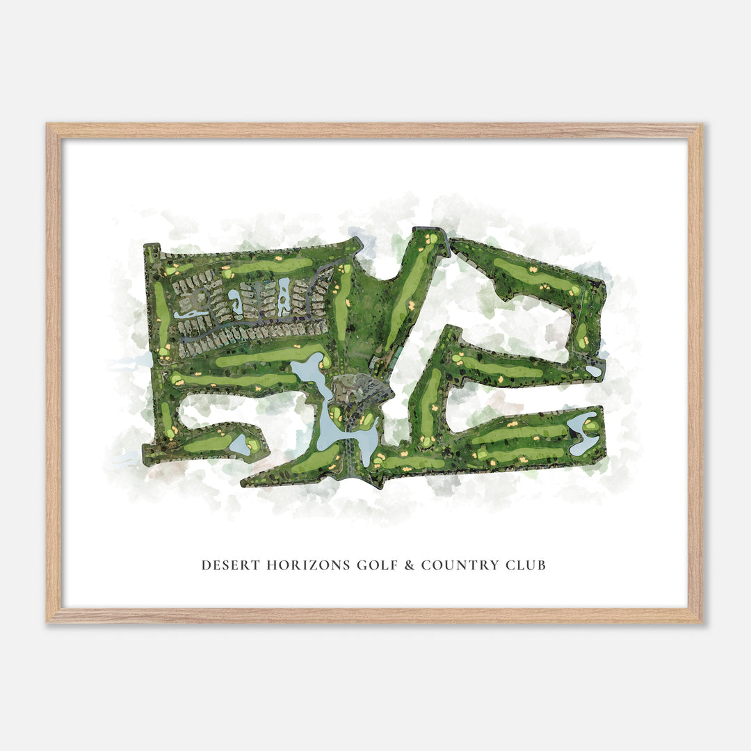 Print of Desert Horizons Golf &amp; Country Club Classic Map