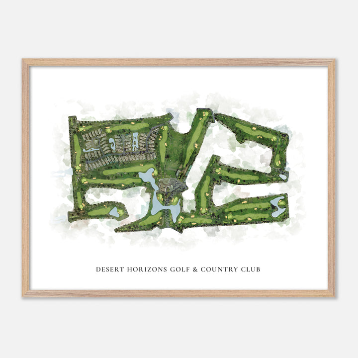Print of Desert Horizons Golf &amp; Country Club Classic Map