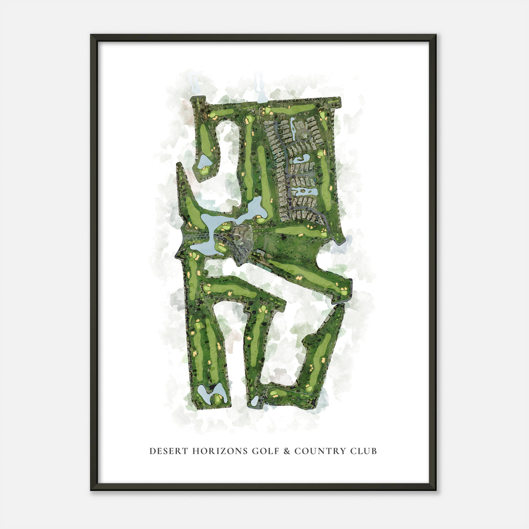 Print of Desert Horizons Golf &amp; Country Club Classic Map