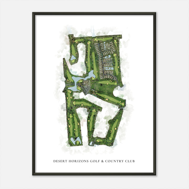 Print of Desert Horizons Golf &amp; Country Club Classic Map