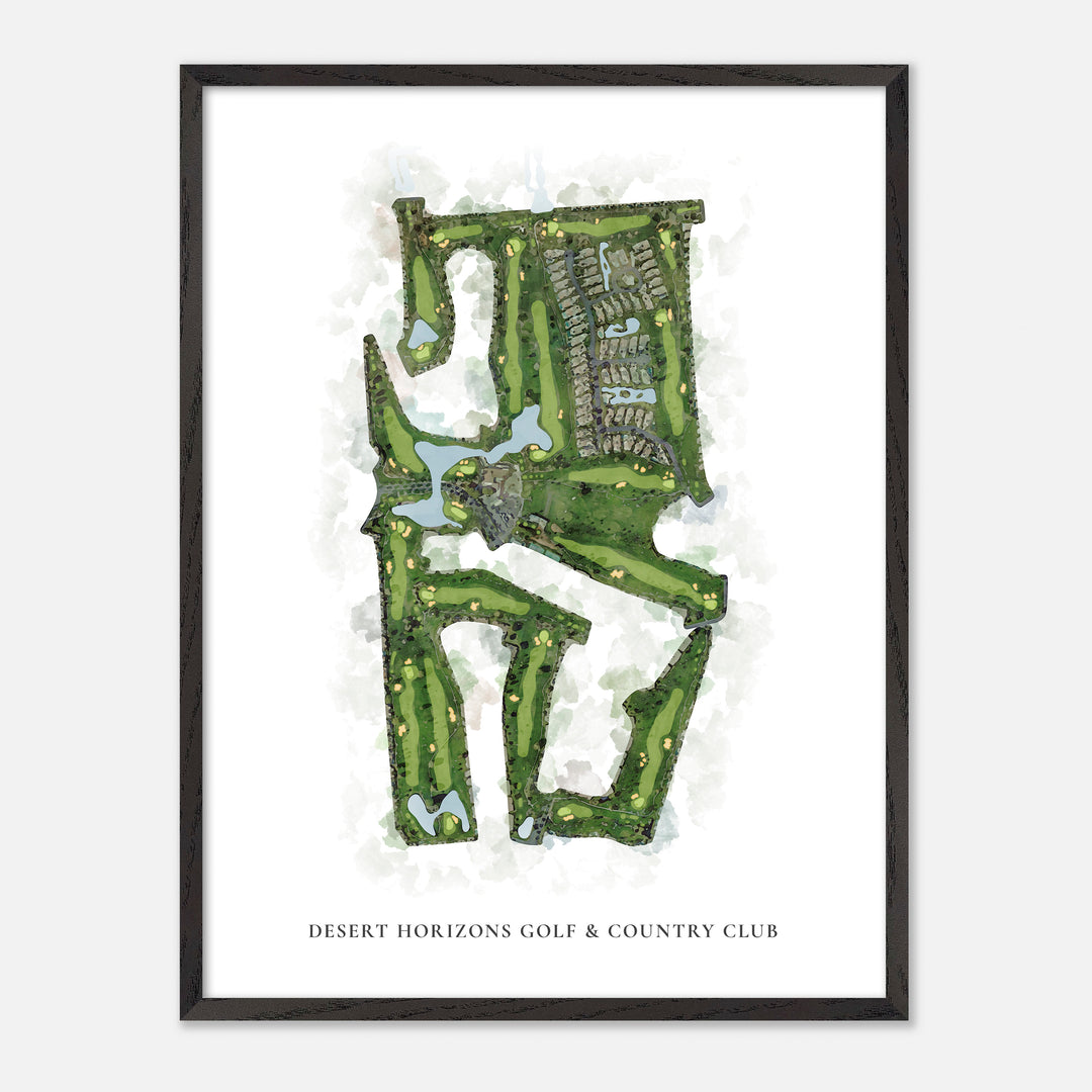 Print of Desert Horizons Golf &amp; Country Club Classic Map