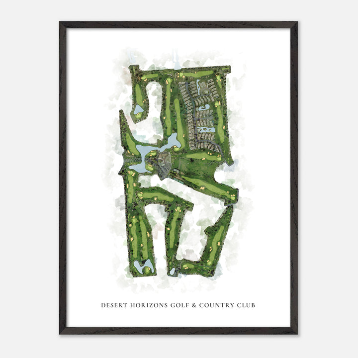 Print of Desert Horizons Golf &amp; Country Club Classic Map