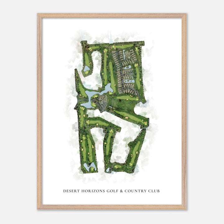 Print of Desert Horizons Golf &amp; Country Club Classic Map