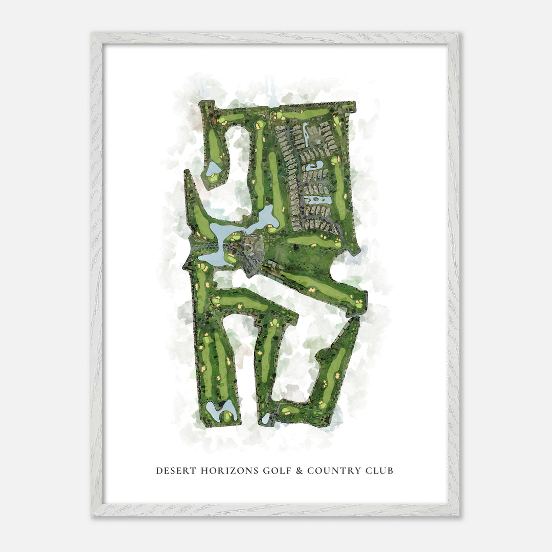 Print of Desert Horizons Golf &amp; Country Club Classic Map