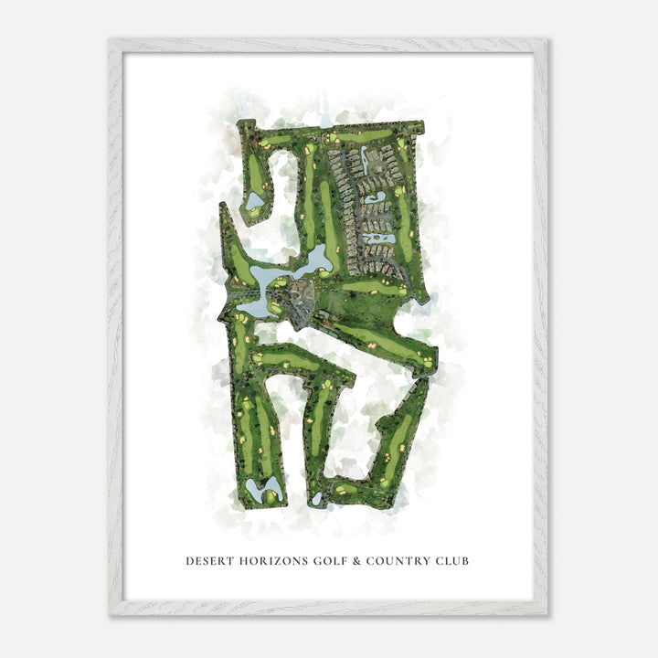 Print of Desert Horizons Golf &amp; Country Club Classic Map