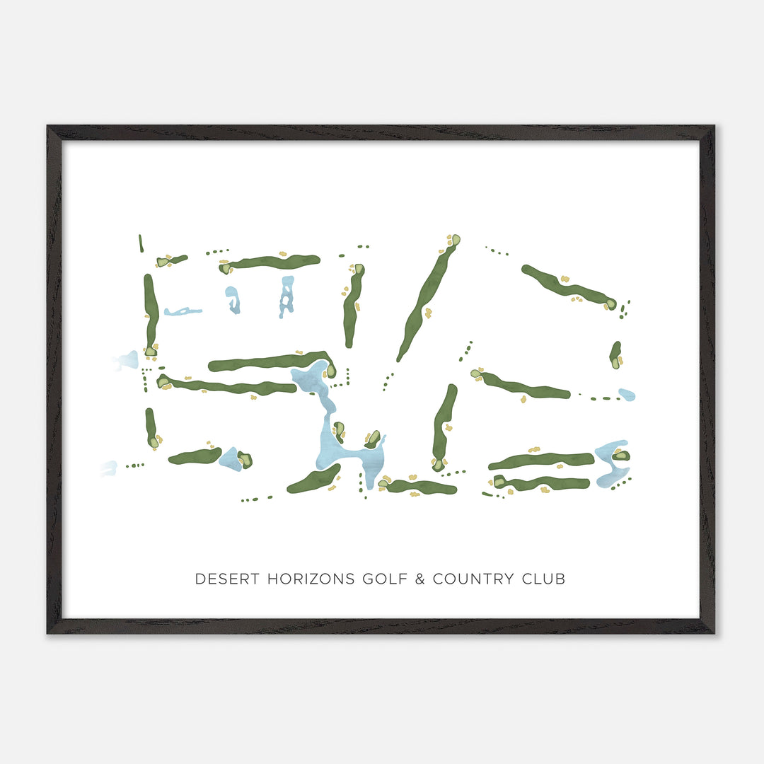 Print of Desert Horizons Golf &amp; Country Club Modern Map