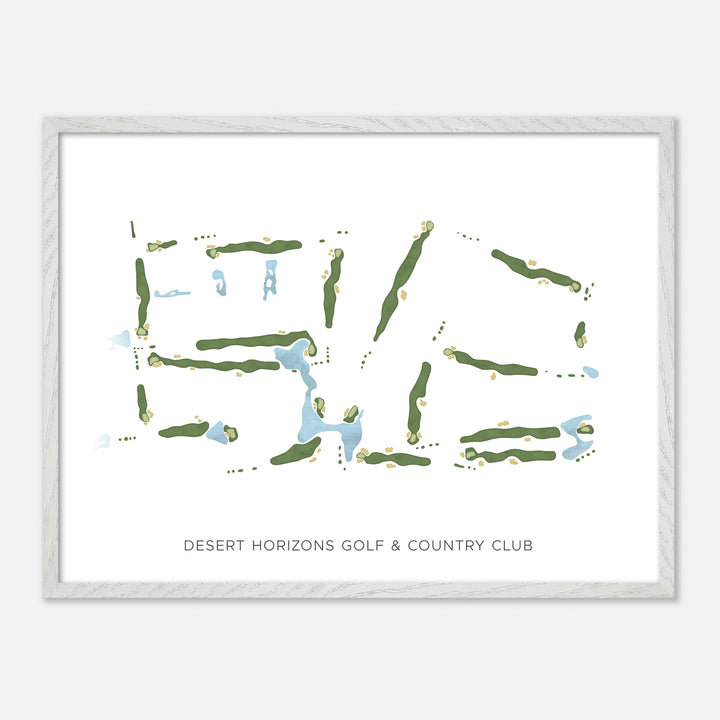 Print of Desert Horizons Golf &amp; Country Club Modern Map