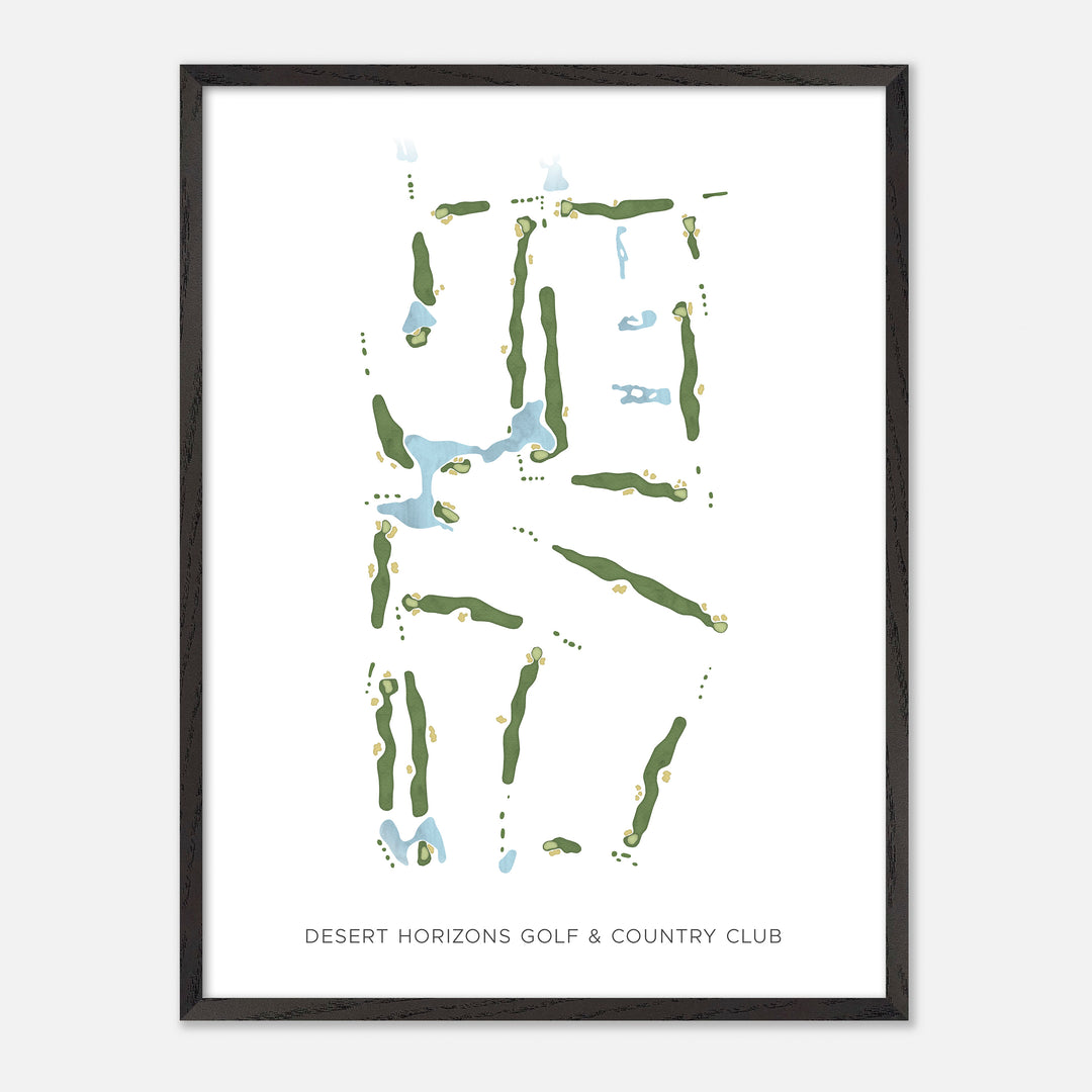 Print of Desert Horizons Golf &amp; Country Club Modern Map