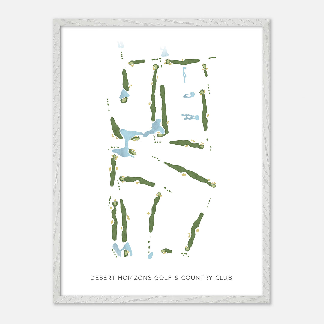 Print of Desert Horizons Golf &amp; Country Club Modern Map