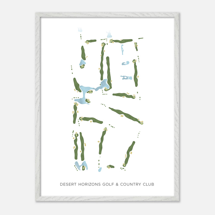 Print of Desert Horizons Golf &amp; Country Club Modern Map