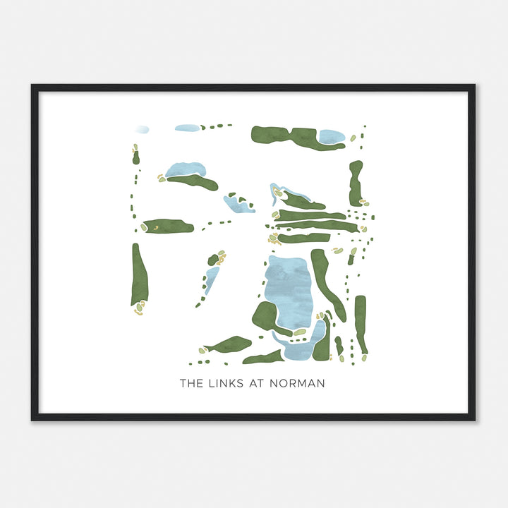 Print of The Links At Norman Modern Map