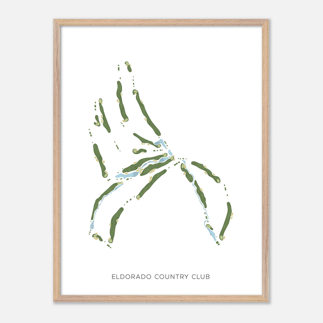 Print of Eldorado Country Club Modern Map