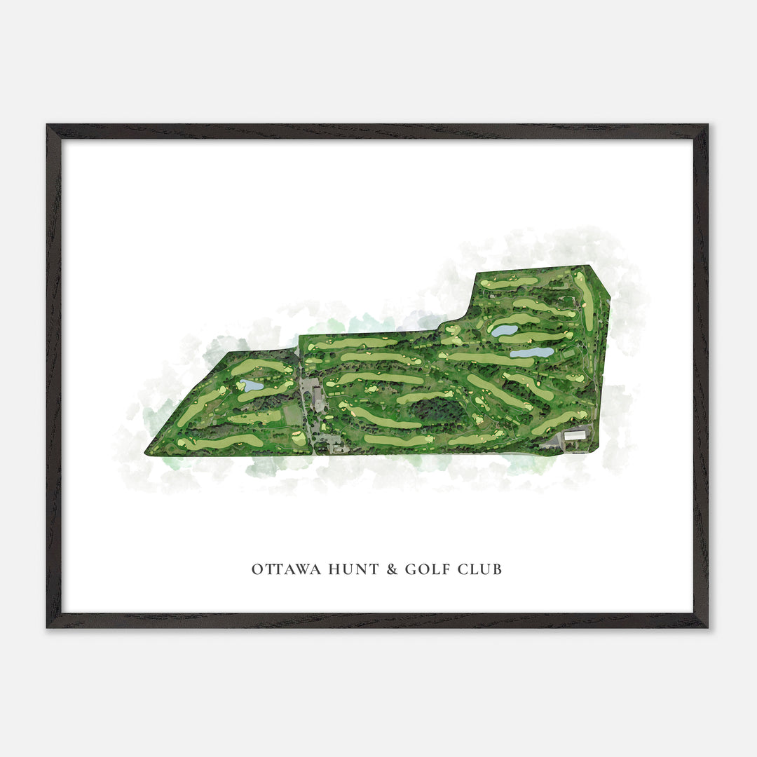 Print of Ottawa Hunt &amp; Golf Club Classic Map