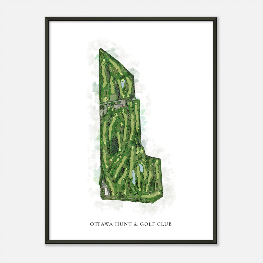 Print of Ottawa Hunt &amp; Golf Club Classic Map