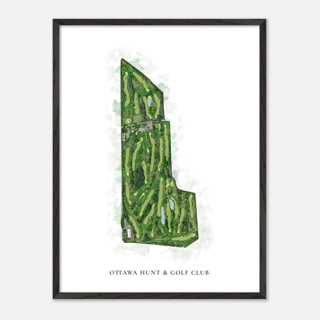 Print of Ottawa Hunt &amp; Golf Club Classic Map