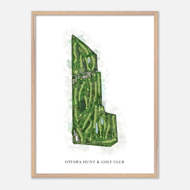Print of Ottawa Hunt &amp; Golf Club Classic Map