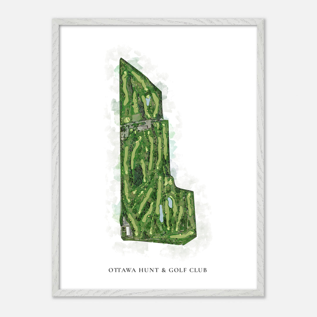 Print of Ottawa Hunt &amp; Golf Club Classic Map