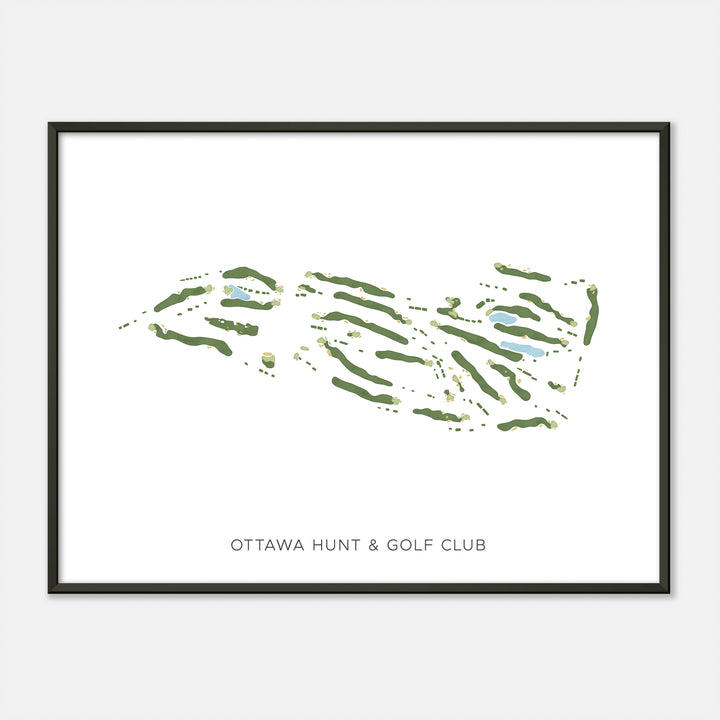 Print of Ottawa Hunt &amp; Golf Club Modern Map
