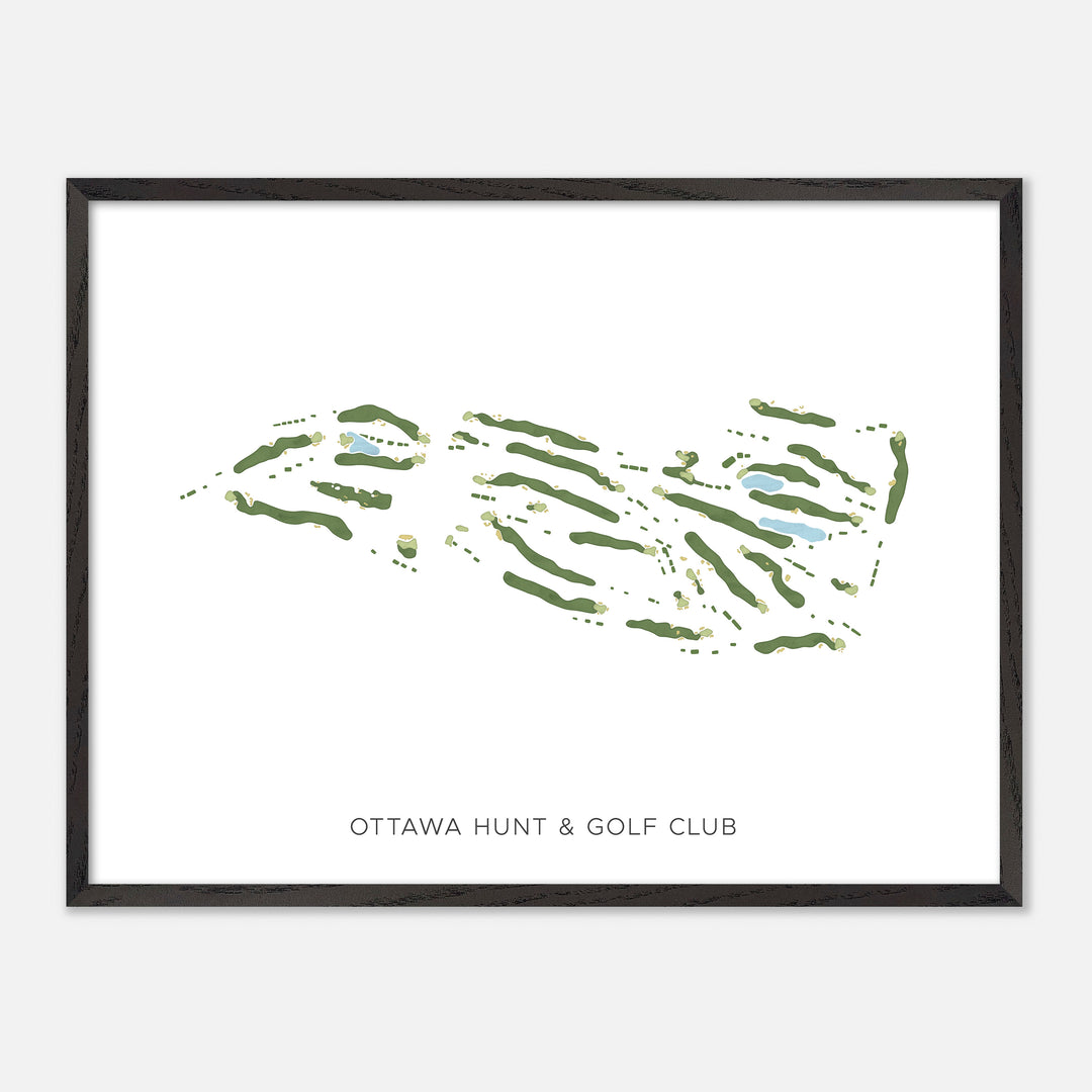 Print of Ottawa Hunt &amp; Golf Club Modern Map