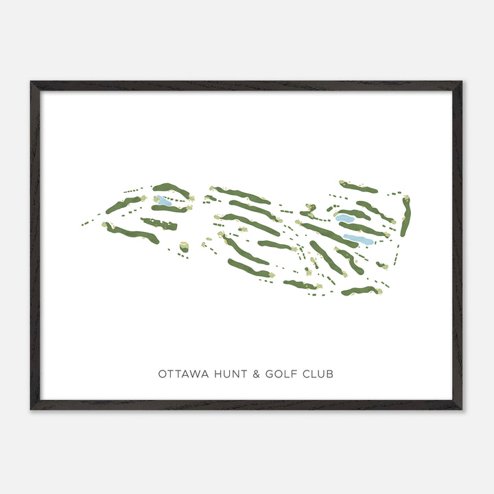 Print of Ottawa Hunt &amp; Golf Club Modern Map