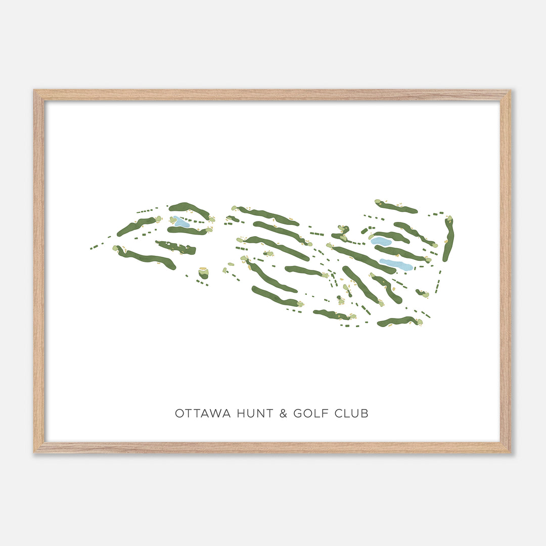 Print of Ottawa Hunt &amp; Golf Club Modern Map