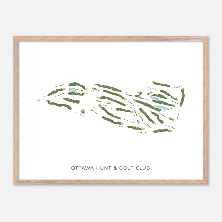 Print of Ottawa Hunt &amp; Golf Club Modern Map